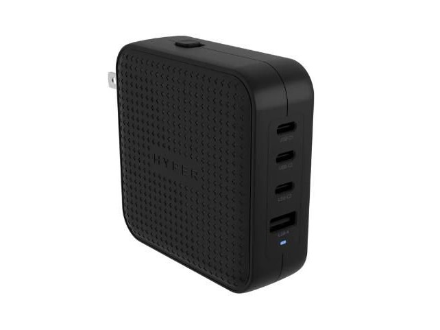 Hyper HJ1002BKWWGL Juice 100W USB-C GaN  Travel Charger (3C+1A) -