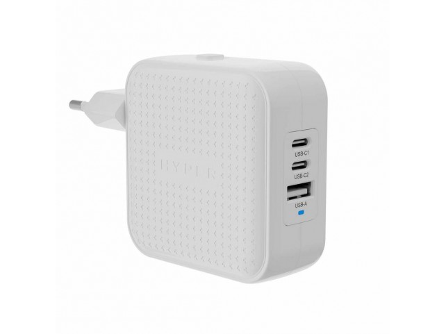 Hyper HJ1003WHWWGL Juice 70W USB-C GaN  Travel Charger (3C+1A) -