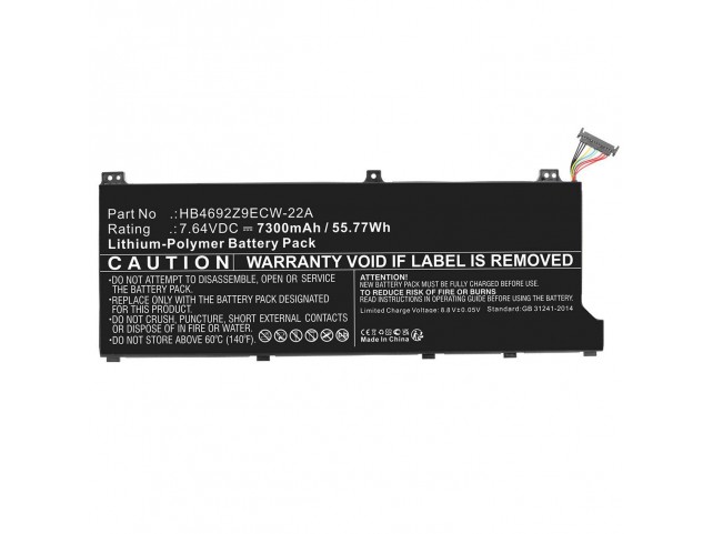 CoreParts MBXLP-BA0025 Battery 55.77Wh Li-Polymer  7.64V 7300mAh Black