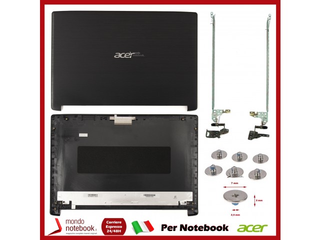 KIT Cover LCD + Cerniere + Viti ACER Aspire A515-41G A515-51 A515-51G A315-33 A315-41 A315-53