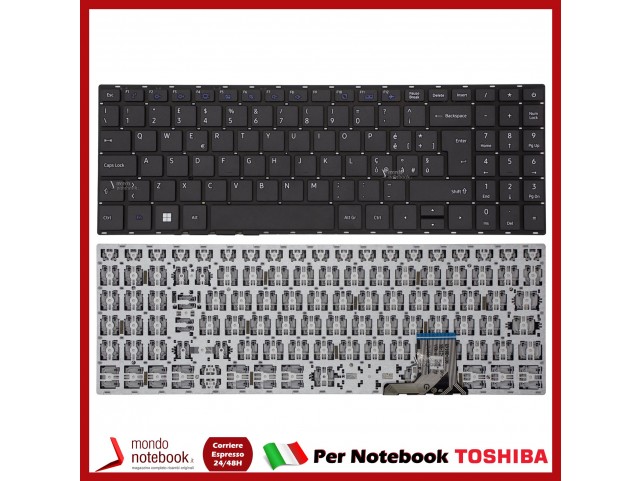 Tastiera Notebook TOSHIBA Satellite C50-H-11B C50-G-10P C50-G-106 C50-G-105 Nera