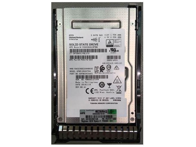 Hewlett Packard Enterprise P06598-001 SPS-DRV SSD 3.84TB SFF SAS  