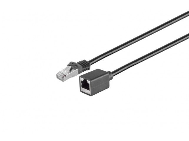 MicroConnect MC-SFTP-CAT7005EXT-S CAT7 S/FTP Extension Cable  LSZH 0.5m Black MicroConnect