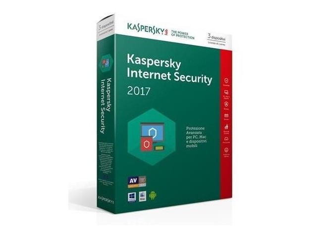 Kaspersky Internet Security 2017 3 Dispositivi 1 Anno