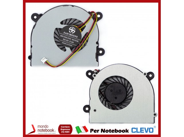 Ventola CPU per OLIBOOK P1520 MODEL E5128Q MSI S6000 X600 CLEVO 7872 C4500