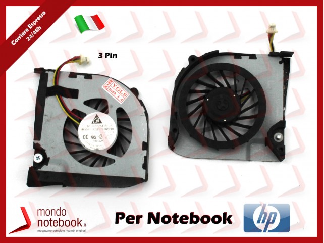 Ventola Fan CPU HP DV3-4000 CQ32 G32 DM4-1000 DM4-2000 (Versione 2)(Usato)