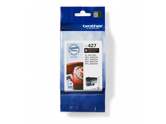 Brother LC427BK LC-427BK ink cartridge  Original Standard Yield Black
