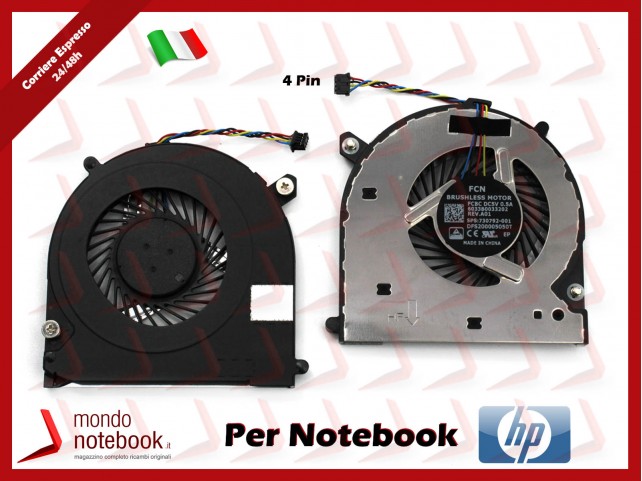 Ventola Fan CPU HP EliteBook 740 840 850 G1 G2 750 G2 ZBOOK 14