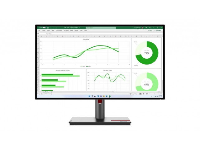 Lenovo 63A2GAT1EU P27Q-30 27.0 QHD IPS 350CD/M  