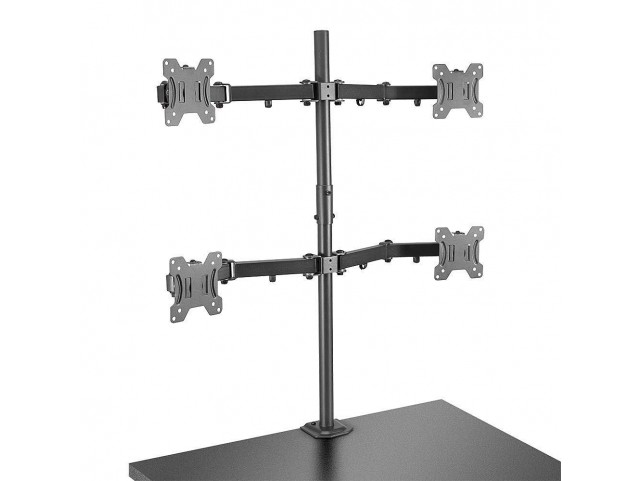 Lindy 40659 40659 40659 40659 Quad Display Bracket W/ Pole  Desk Clamp