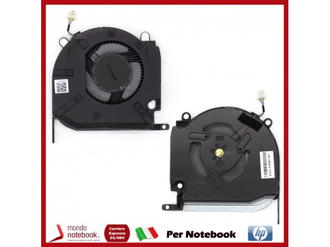 Ventole Dual Fan HP OMEN 16-K 16-N (CPU+GPU) Versione 2