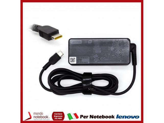 Alimentatore Originale Lenovo 300e Chromebook Yoga C630-13Q50 45W Max USB-C