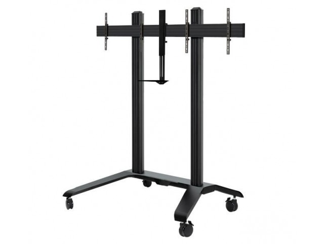 B-Tech BT8516/B V2 BT8516/B V2 BT8516/B V2 BT8516/B V2 Twin Screen VC Trolley with  Webcam Shelf for