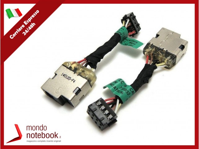 Connettore di Alimentazione DC Power Jack HP ENVY 15-K 15-K002NL 762507-001
