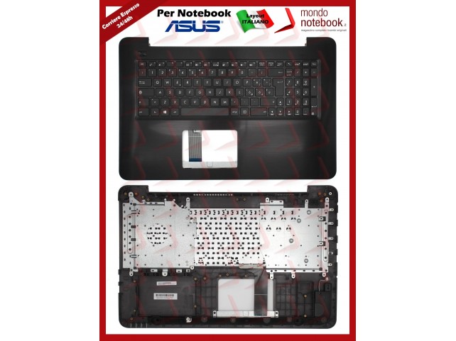 Tastiera con Top Case ASUS X756UX X756UA (Italiana) Nera