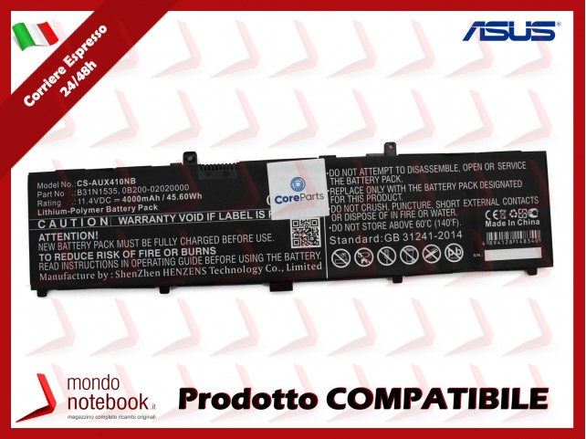 Batteria Compatibile Alta Qualiità ASUS UX310 UX410 series B31N1535