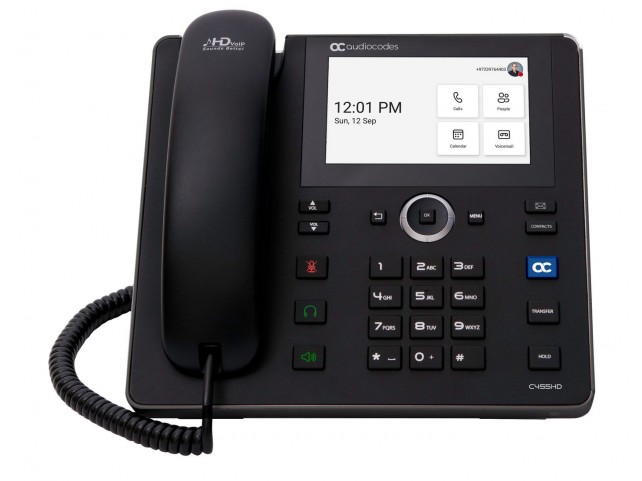 AudioCodes TEAMS-C455HD TEAMS-C455HD TEAMS-C455HD TEAMS-C455HD Teams C455Hd Ip-Phone Poe Gbe  Black