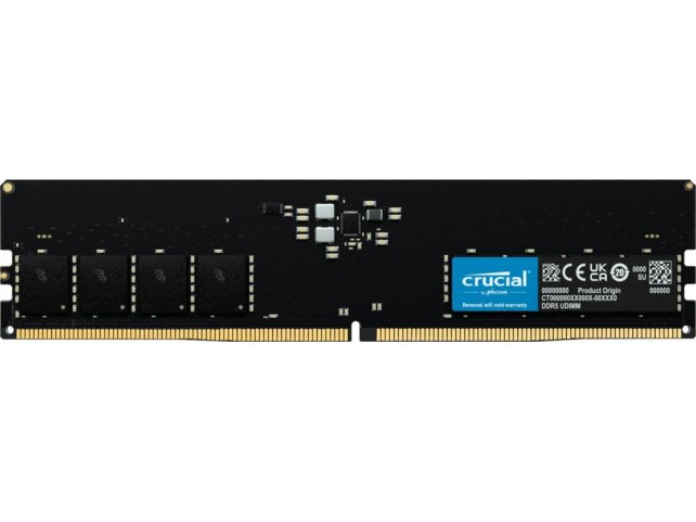 Crucial CT16G48C40U5 Memory Module 16 Gb 1 X 16 Gb  Ddr5 4800 Mhz Ecc