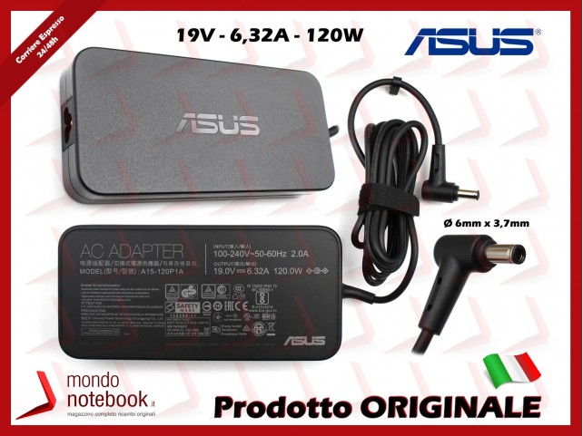 Alimentatore Originale ASUS 120W 19V 6,32A (6,0mm x 3,7mm)