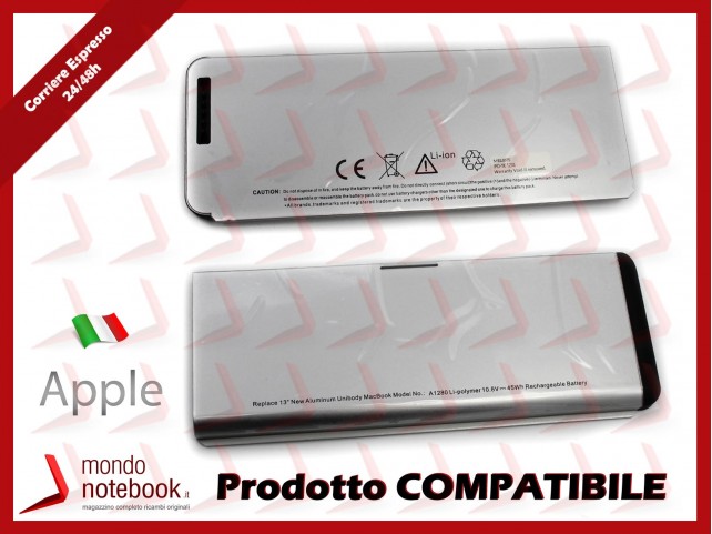 Batteria Compatibile Alta Qualità APPLE Macbook 13 A1278 Aluminum Unibody (Late 2008)