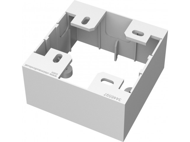 Vision TC3 BACKBOX1G Techconnect3 1-Gang Backbox  TC3 BACKBOX1G White 86 mm