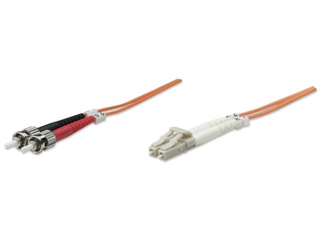 Intellinet 471312 Fiber Optic Patch Cable  Duplex Multimode