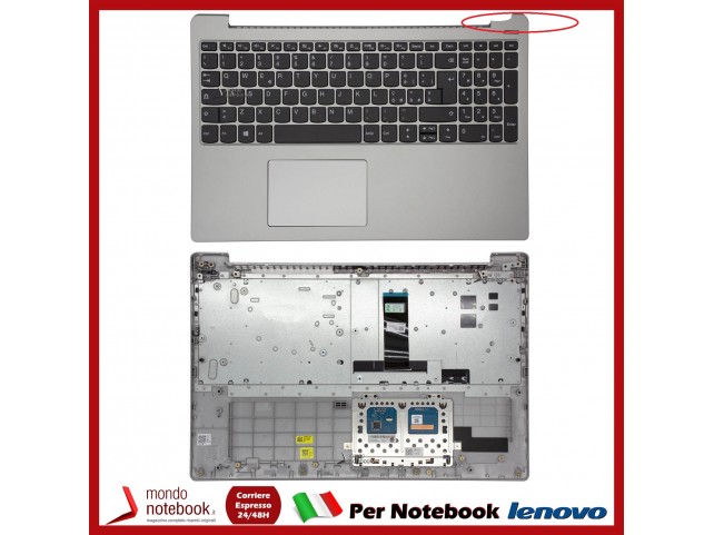 Tastiera con Top Case LENOVO IdeaPad 330S-15IKB (Silver) Italiana - 5CB0R07296 DANNEGGIATA