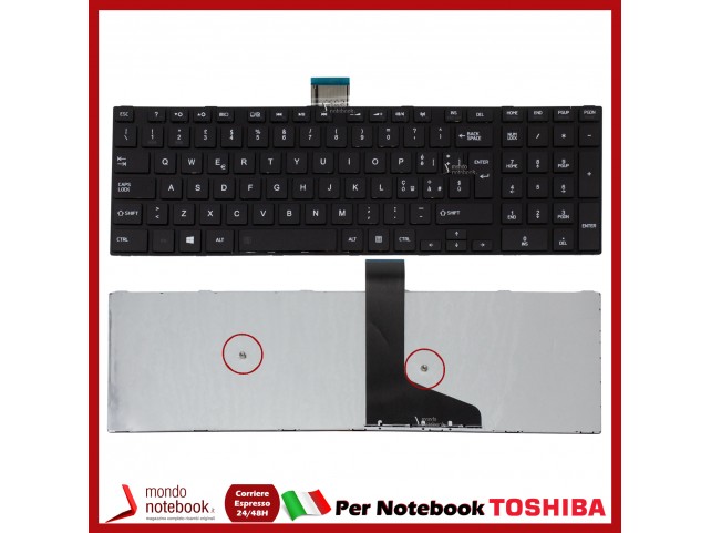 Tastiera Notebook TOSHIBA Satellite L50-A S50 S70 C70 L70 M50 U50 (NERA) (Con Frame)