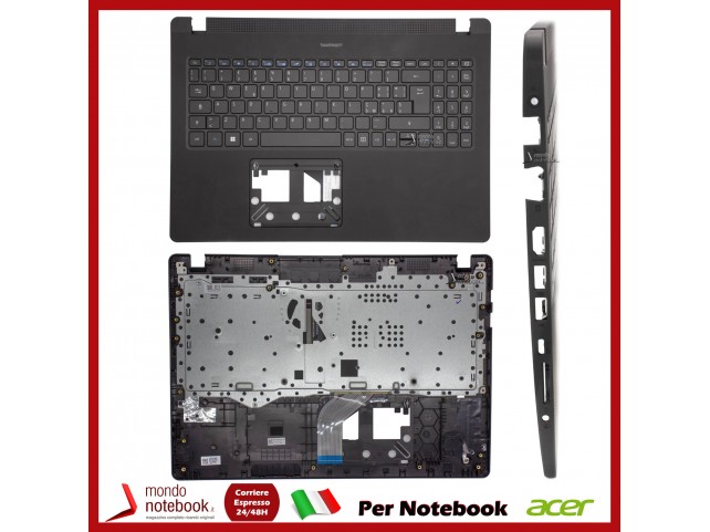 Tastiera con Top Case ACER TravelMate P215-52 TMP215-52 P50-52 Italiana Retroill. Vers Slot Sim
