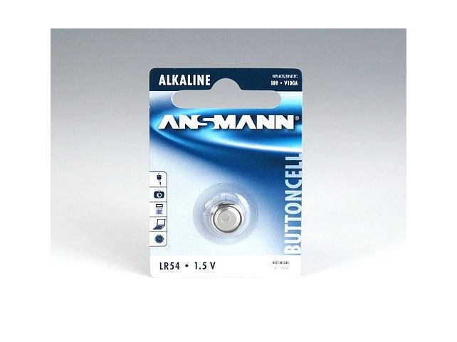 ANSMANN 5015313 Battery LR54 1.5V 50mAh  Alkaline
