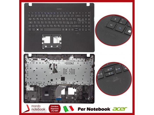 Tastiera con Top Case ACER TravelMate P215-52 TMP215-52 P50-52 Italiana Retroill. Vers Slot Sim
DANN