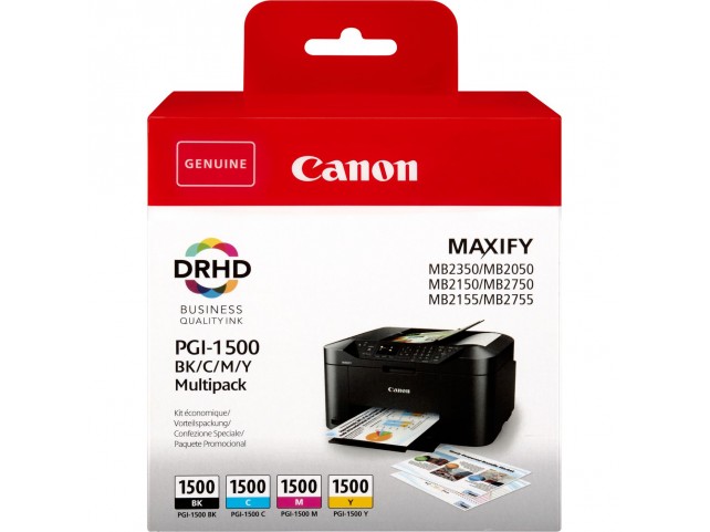 Canon 9218B005 PGI-1500 Multipack BK/C/M/Y  PGI-1500 BK/C/M/Y Original