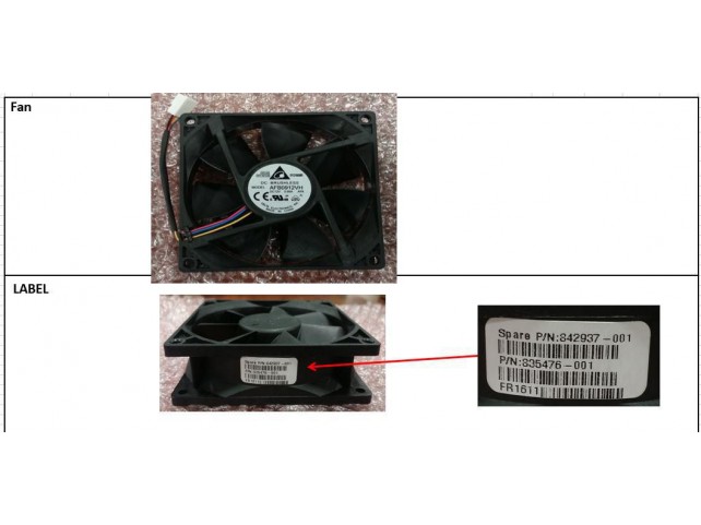 Hewlett Packard Enterprise 842937-001-RFB Proliant ML10 Gen 9 Rear Fan  x x Refurbished x x