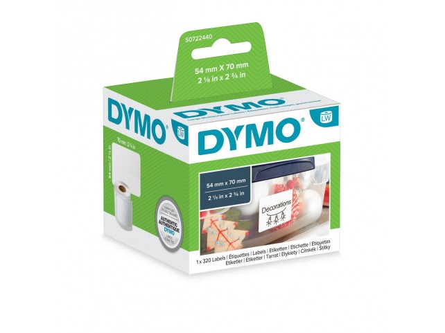 DYMO S0722440 Large Multipurpose Labels  70mm x 54mm