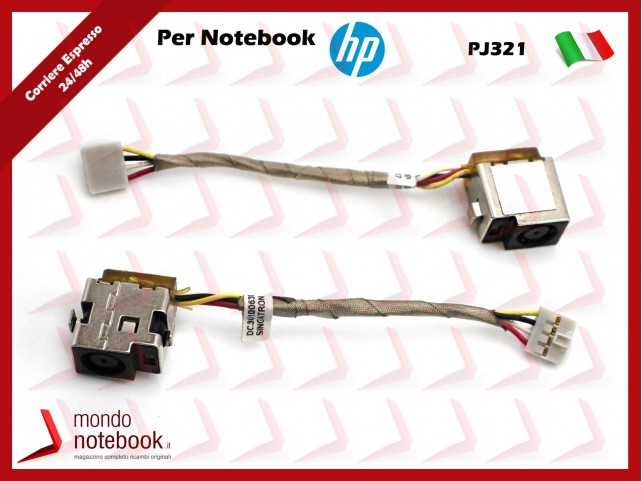 Connettore di Alimentazione DC Power Jack HP PJ321 DV3-1000DV3-2000 CQ36 CQ35